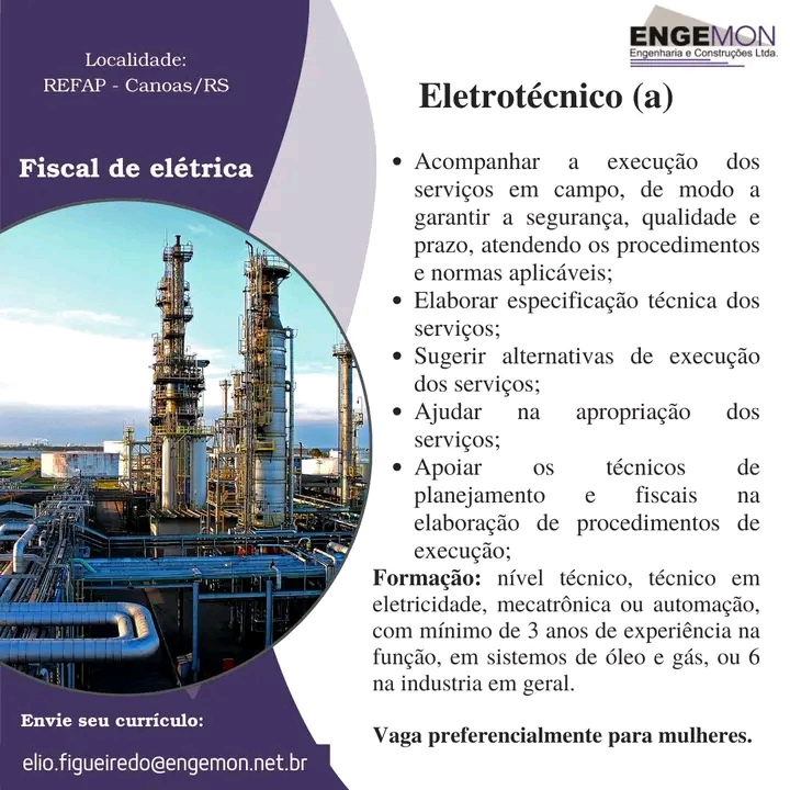 Eletrotécnico(a) - Canoas 