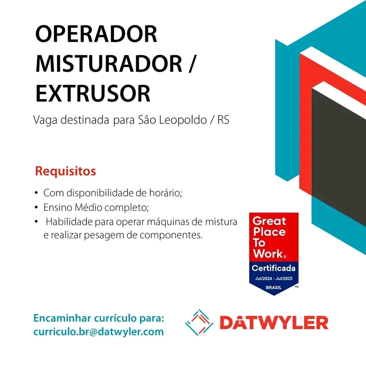 Operador misturador / extrusor - SL