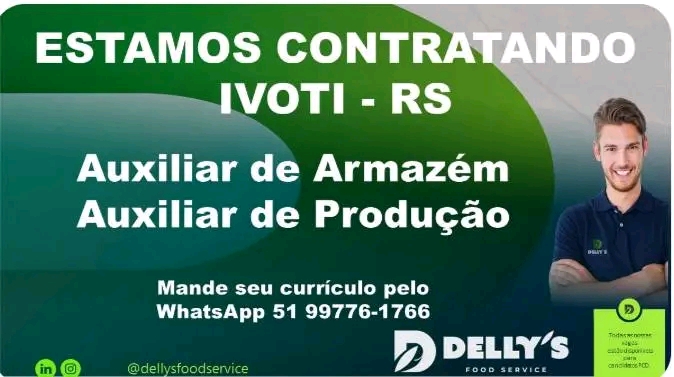 Auxiliar de Armazém / Auxiliar de Produção - Ivoti 