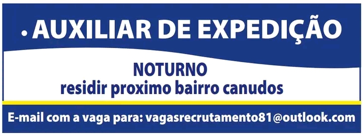 Auxiliar de Expedição - NH