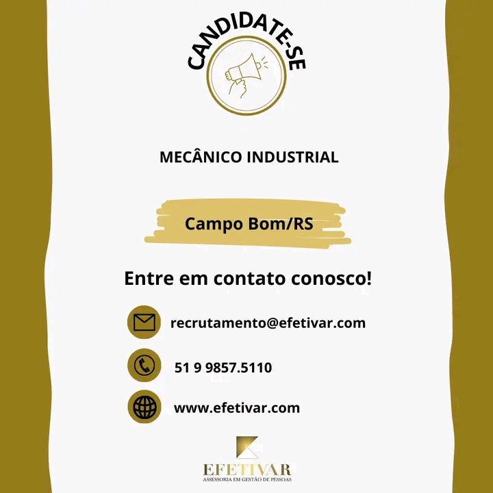 Mecânico Industrial - Camp Bom