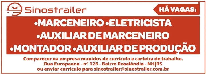 Vagas da Sinostrailer - NH