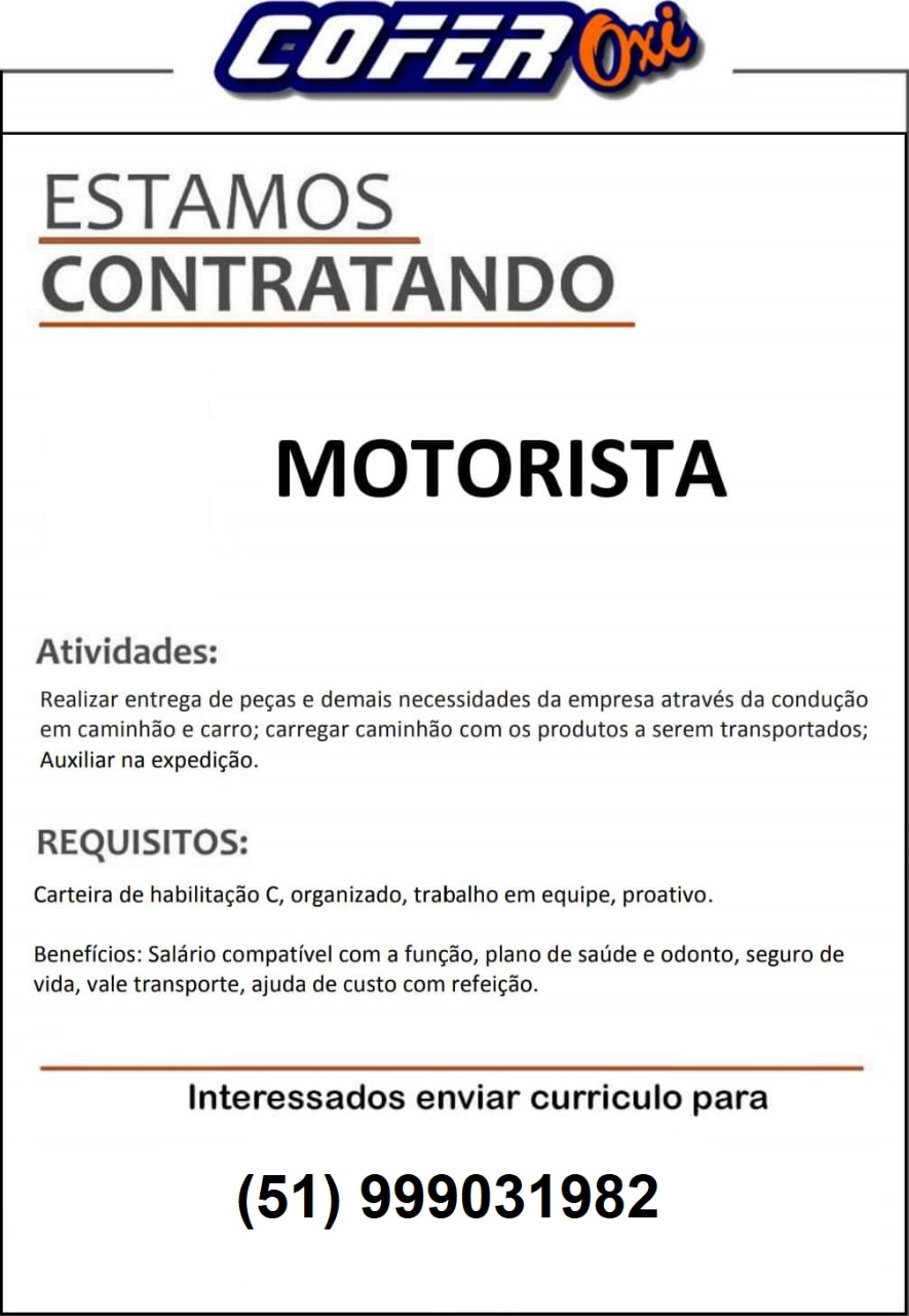 Motorista (CNH C) - SL