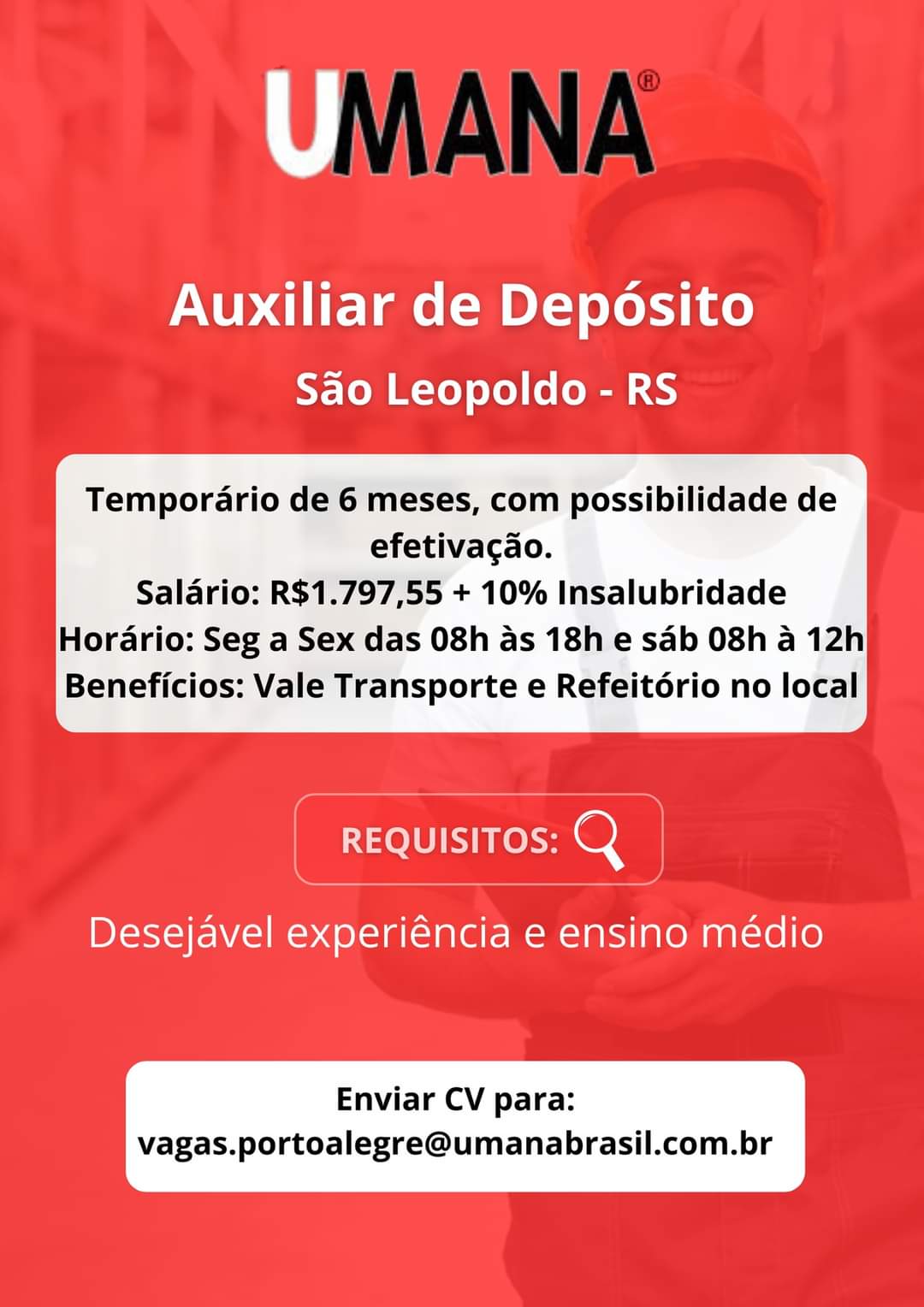 Auxiliar de Depósito - SL