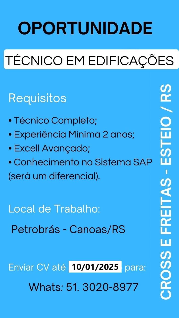 Técnico em edificações - Canoas