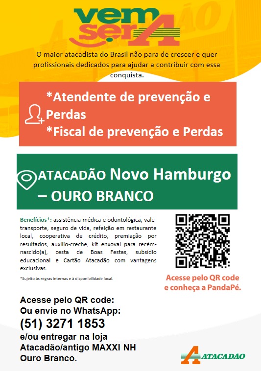 Atendente e fiscal de prevenção e perdas - NH