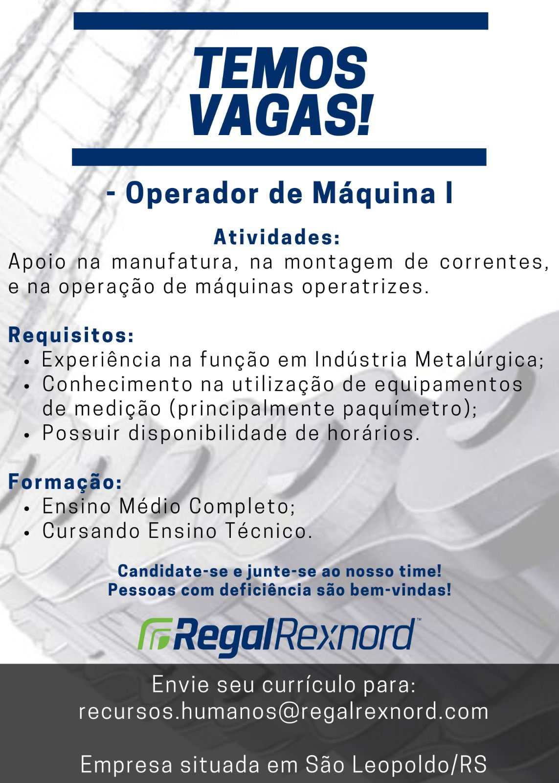 Operador de máquina I - SL