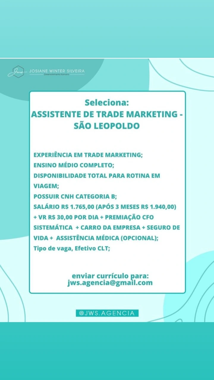 Assistente de trade marketing - SL